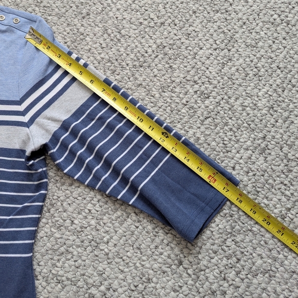 Karen Scott Women's (Size XL) Nautical Themed Striped 3/4 Sleeve Top/Jersey - Picture 4 of 13